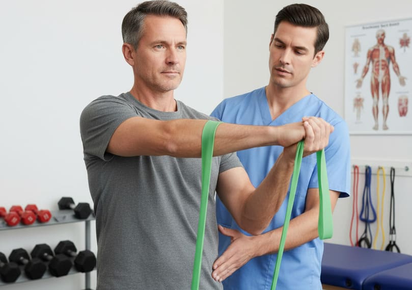 esercizi dopo borsite spalla