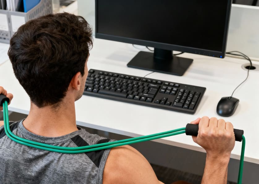 esercizi per la spalla dopo aver lavorato al PC