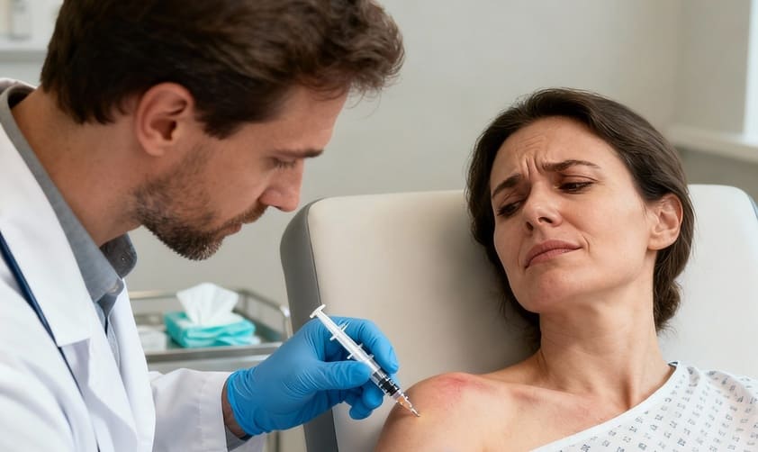 iniezione per bruciore alle spalle